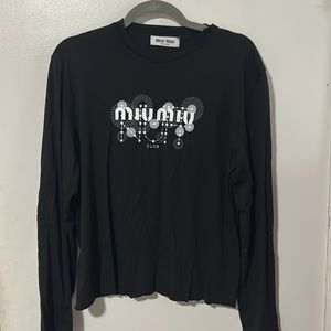 MIU MIU Long sleeve cotton shirt